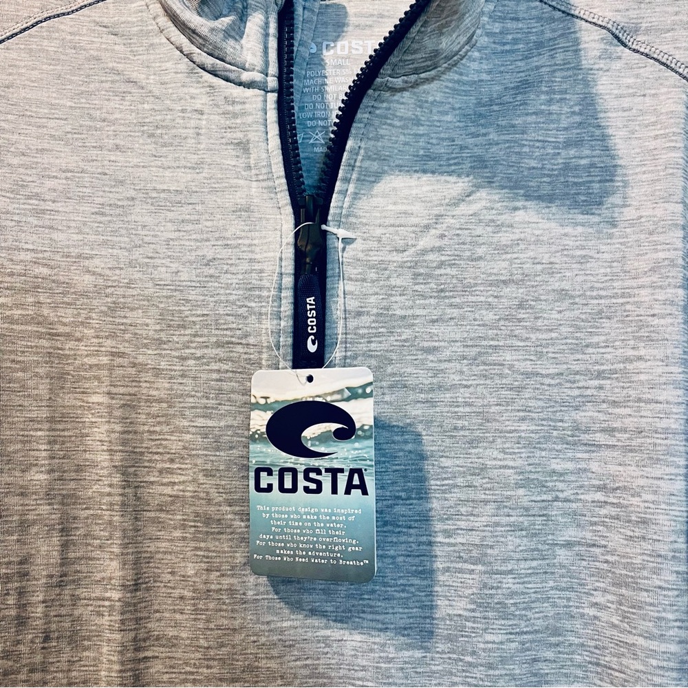 Costa Del Mar Men’s Off the Grid Quarter Zip Pullover NWT - Picture 6 of 7